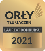 Odznaczenie dla tłumacza w konkursie Orły Tłumaczeń w 2021 roku