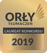 Odznaczenie dla tłumacza w konkursie Orły Tłumaczeń w 2019 roku