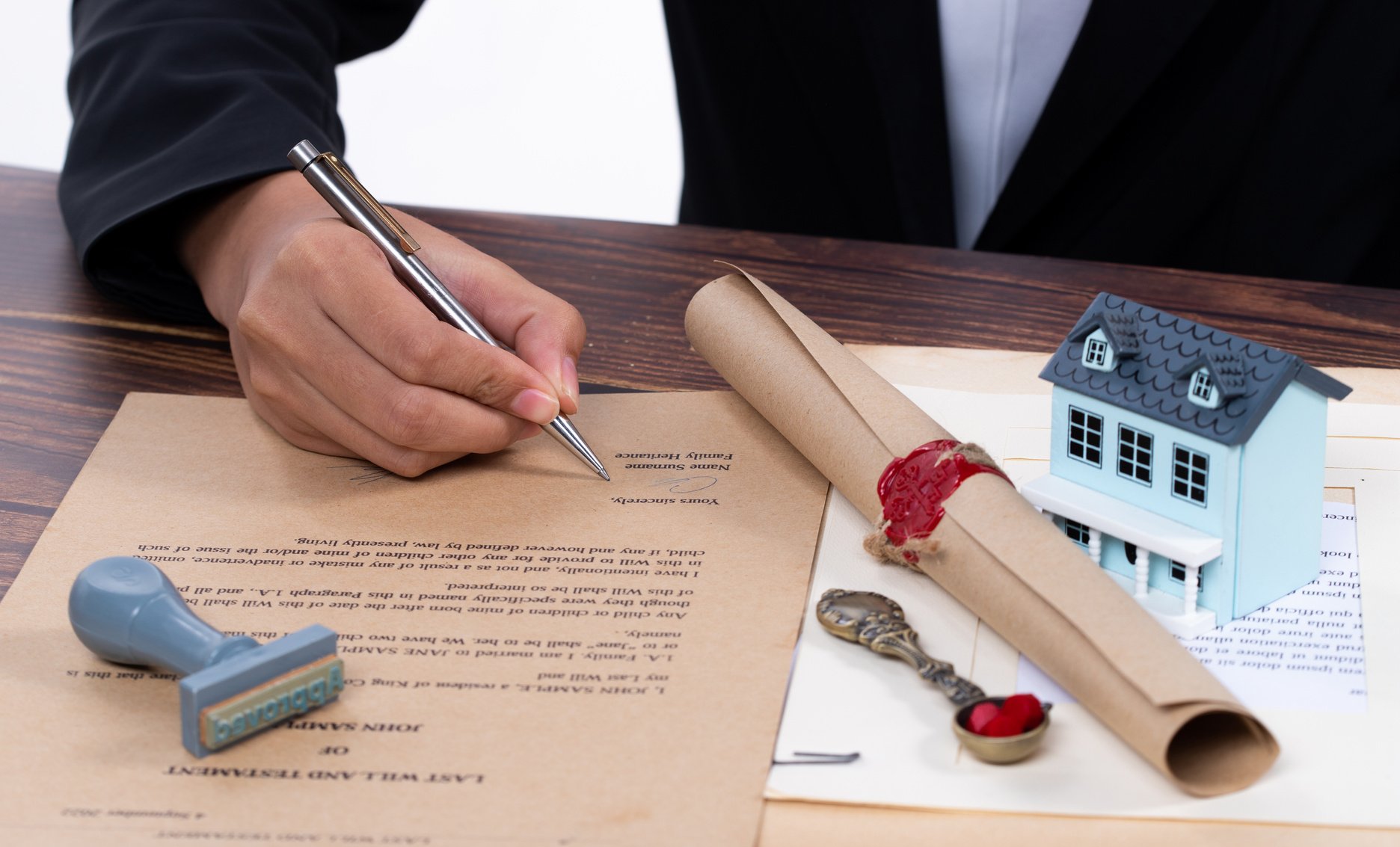 Lastwill Inheritance document Contract is approved by Lawyer to